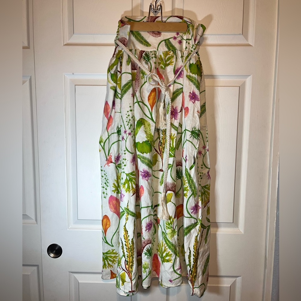 Rachel Zoe Botanical Print Maxi Skirt
